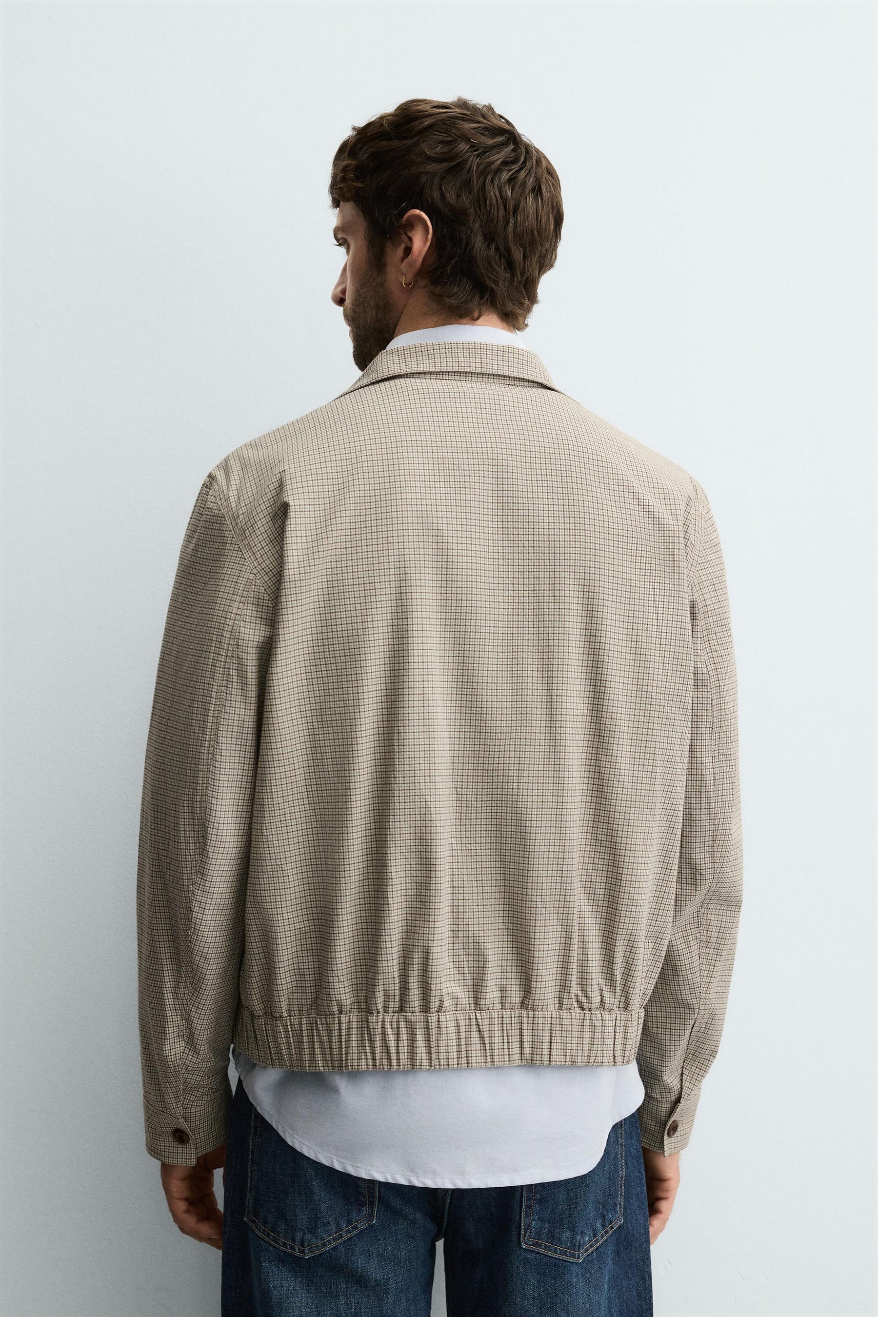 CHECK TEXTURED JACKET - Image 3