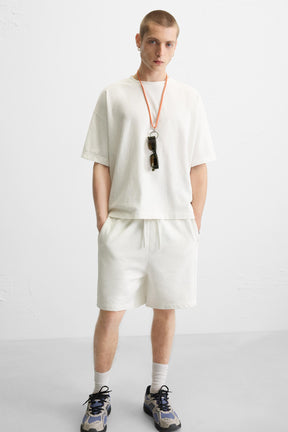 WASHED JOGGER BERMUDA SHORTS - Image 6