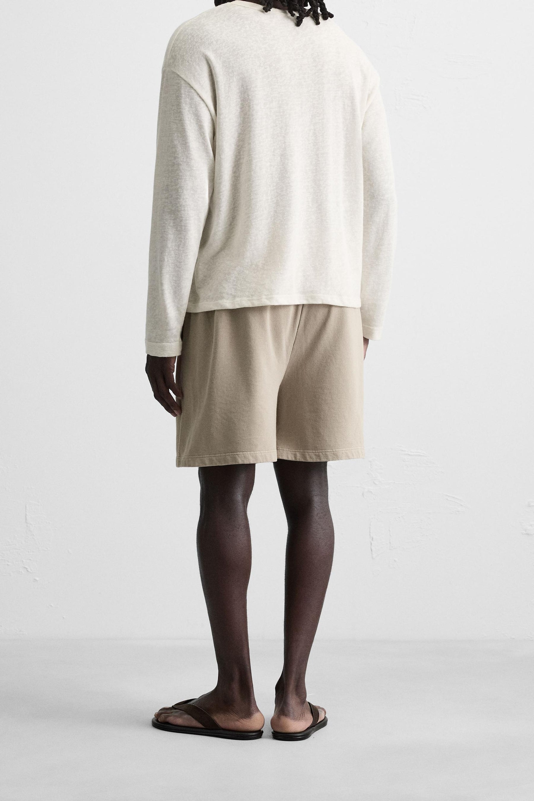 WASHED JOGGER BERMUDA SHORTS - Image 3