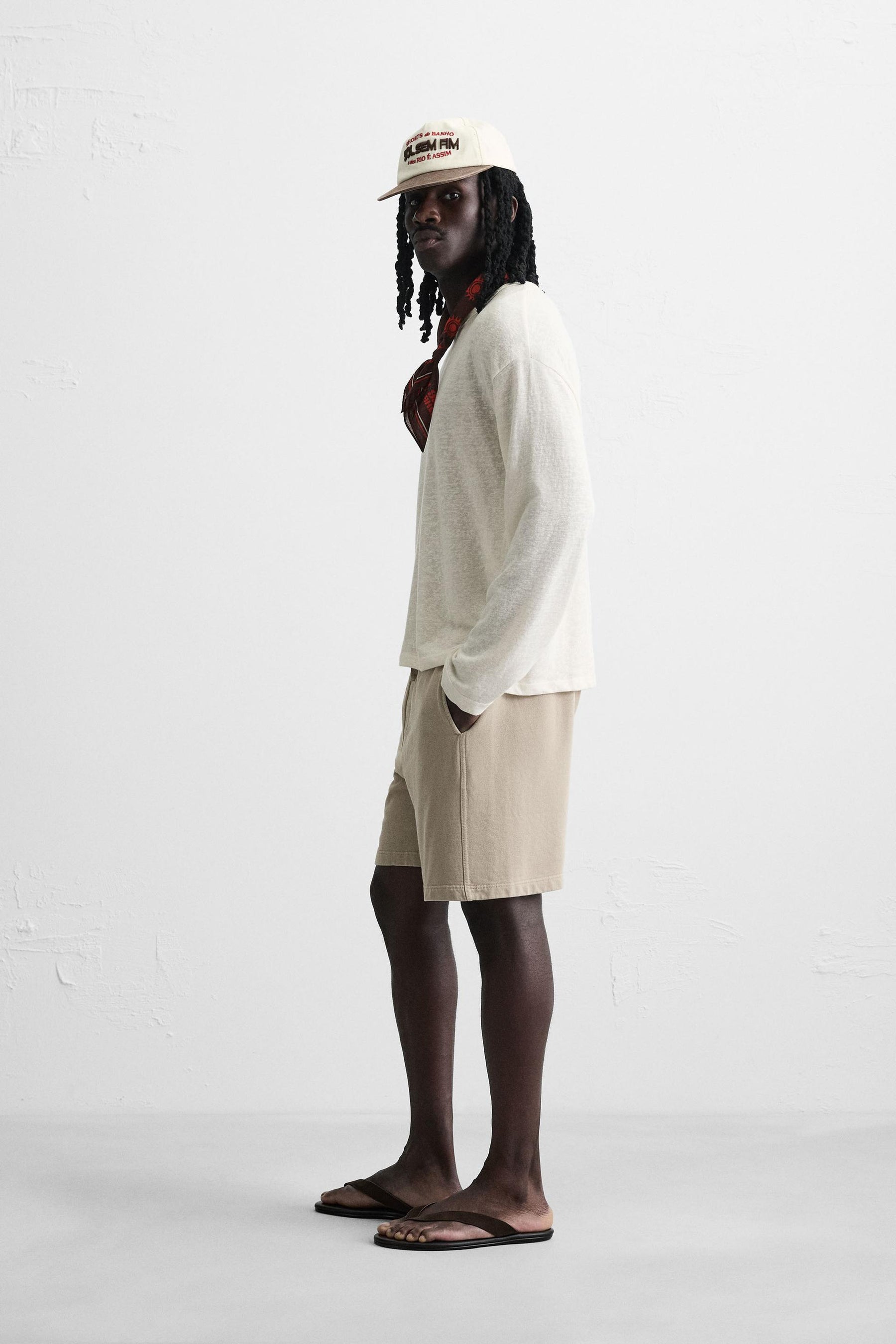 WASHED JOGGER BERMUDA SHORTS - Image 4