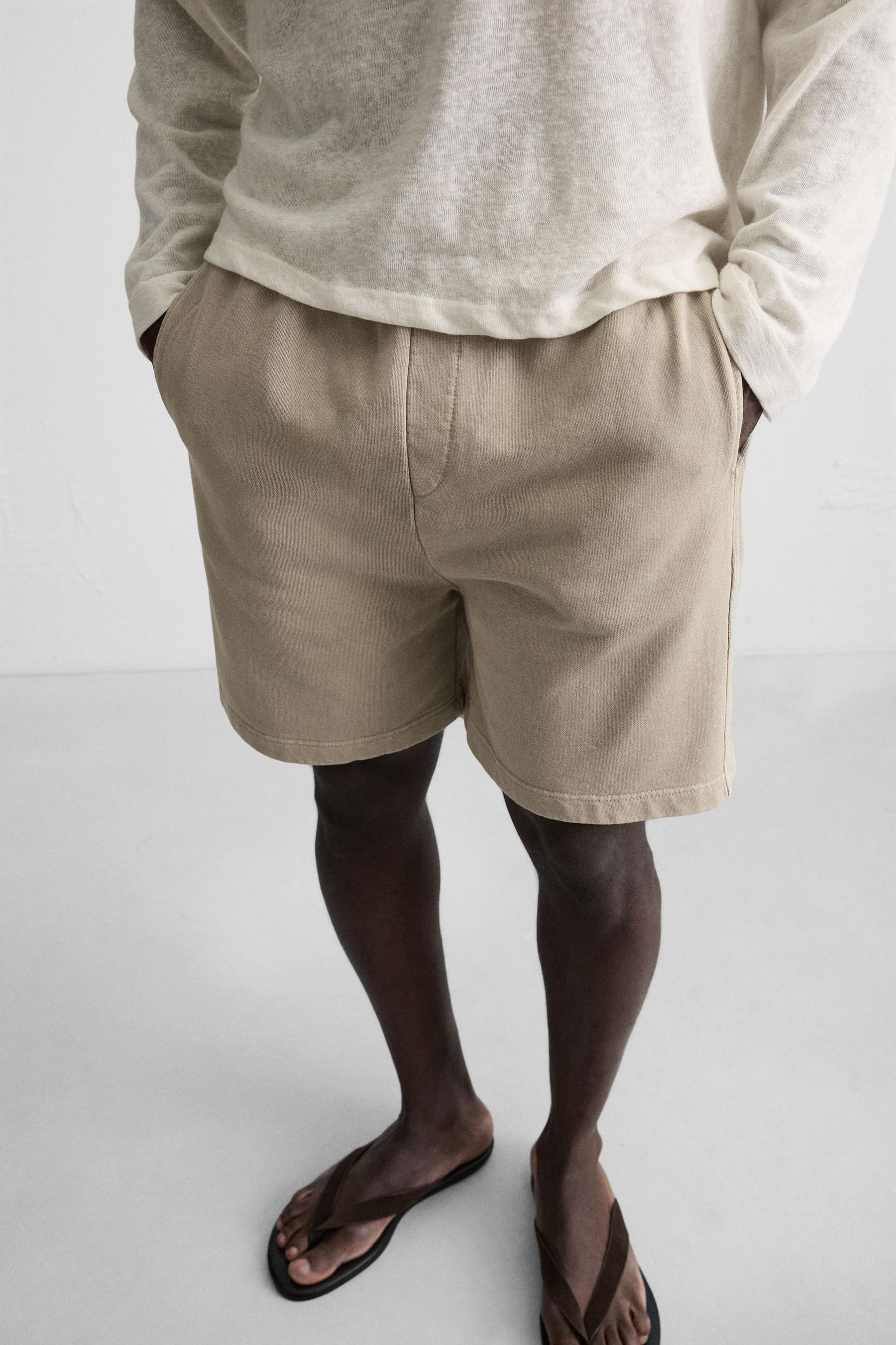 WASHED JOGGER BERMUDA SHORTS - Image 6