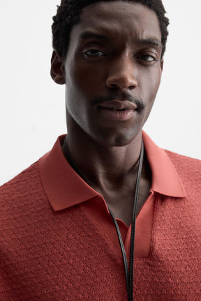 GEOMETRIC JACQUARD POLO SHIRT - Image 5