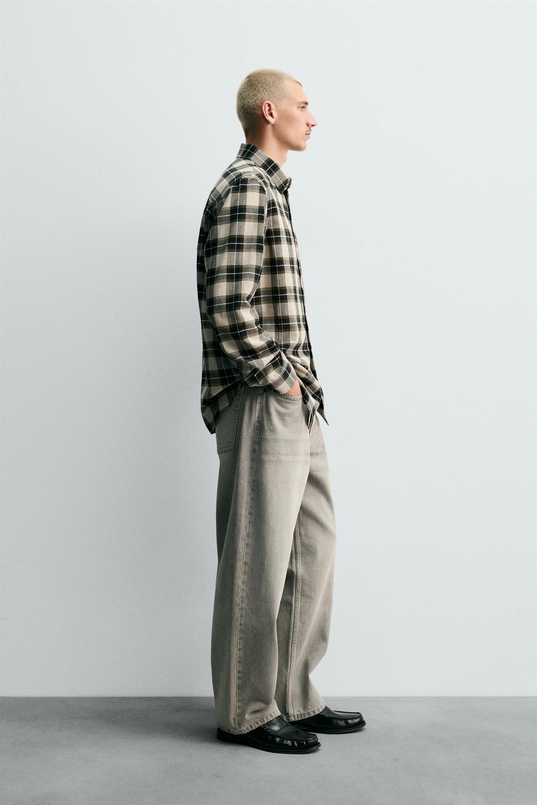 WOOL BLEND CHECK SHIRT - Image 4