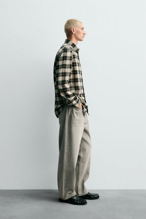 WOOL BLEND CHECK SHIRT - Image 4