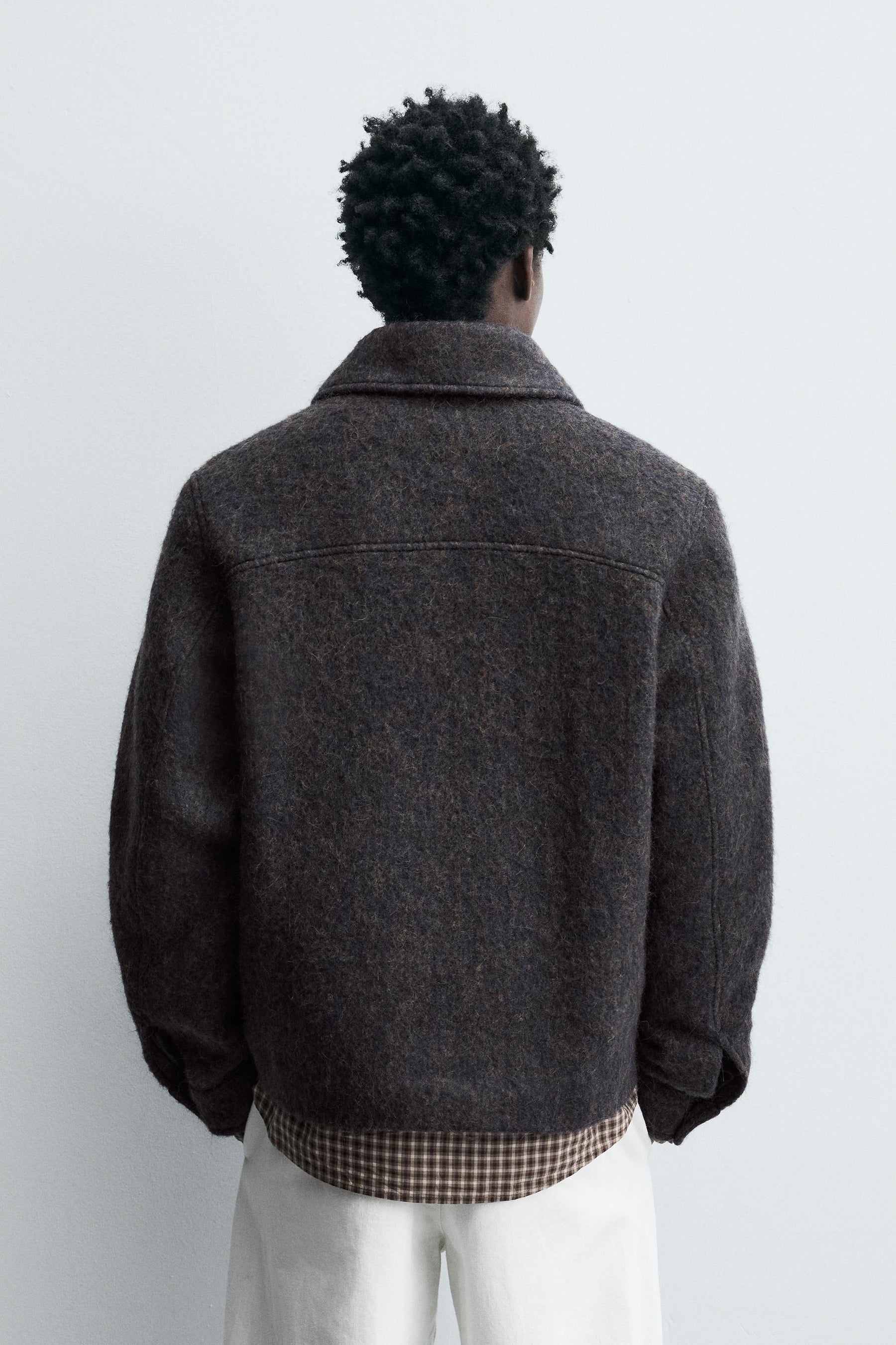 CROPPED TEXTURED OVERSHIRT - Image 3