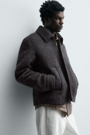 CROPPED TEXTURED OVERSHIRT - Image 6