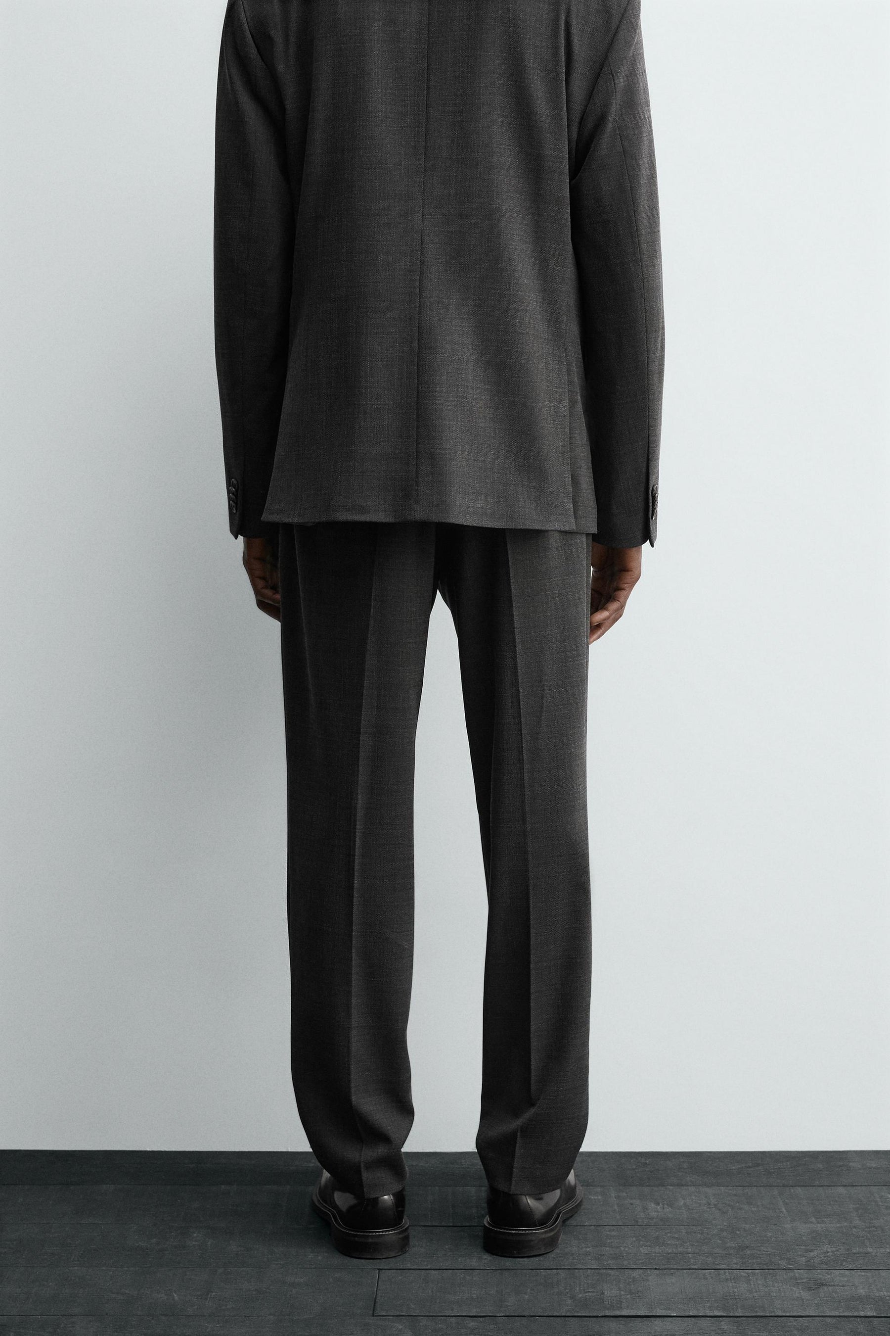TEXTURED SUIT TROUSERS - Image 3