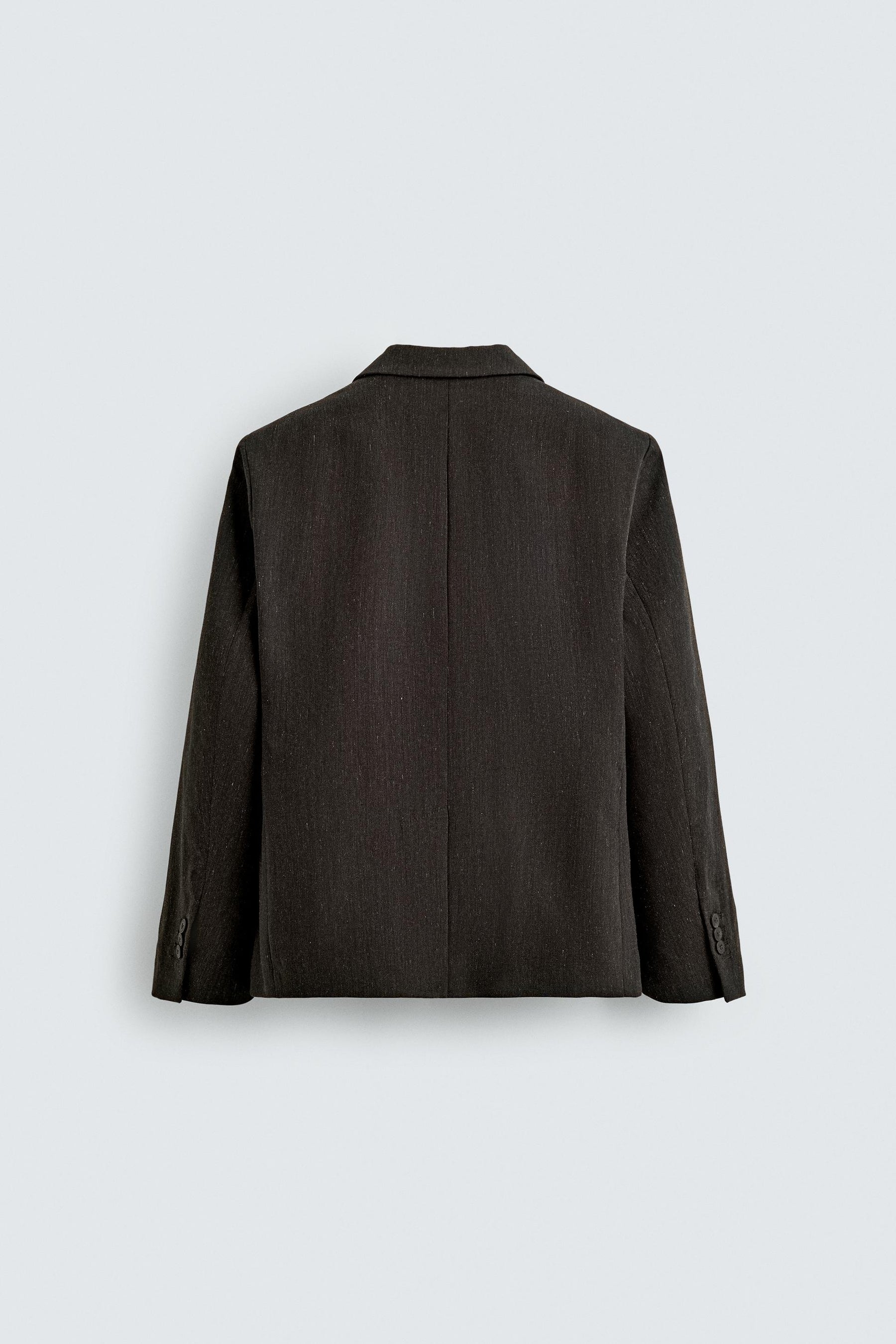 DOUBLE-BREASTED WOOL BLEND SUIT BLAZER - Image 7