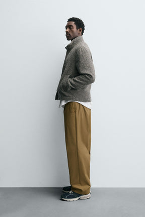 BOUCLÉ TEXTURE OVERSHIRT - Image 4