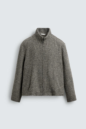 BOUCLÉ TEXTURE OVERSHIRT - Image 7
