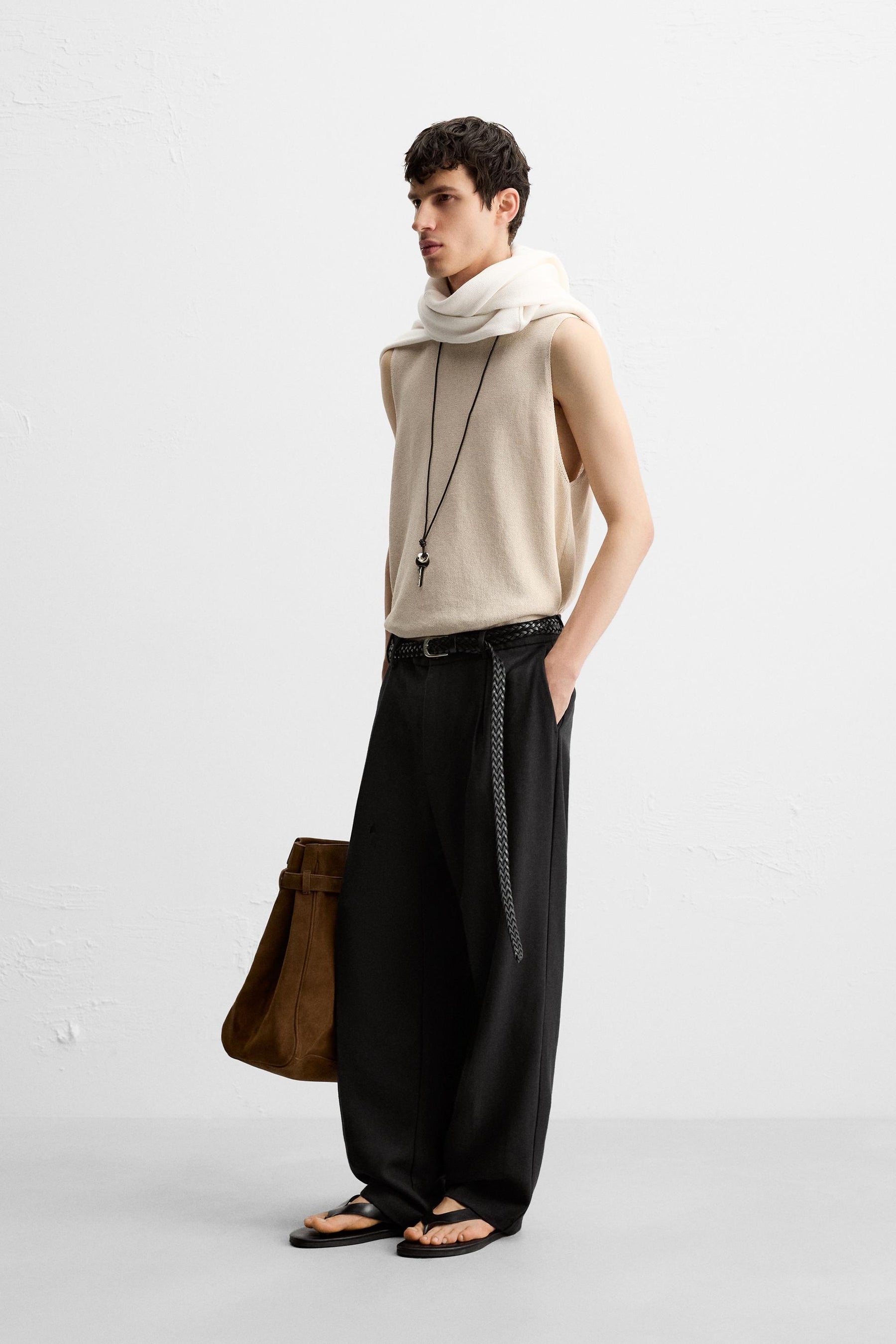 RELAXED FIT KNIT TANK TOP - Image 4