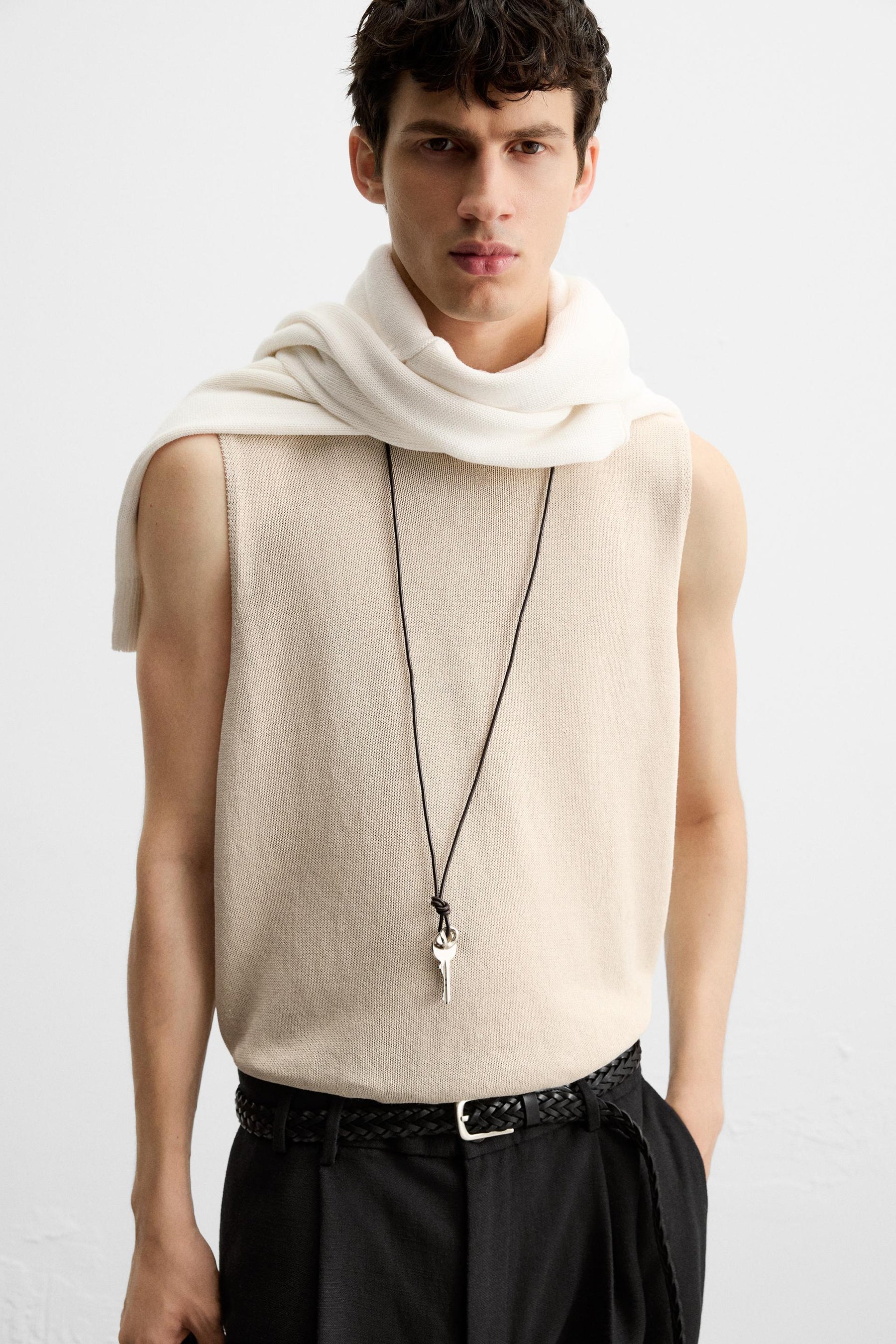 RELAXED FIT KNIT TANK TOP - Image 5