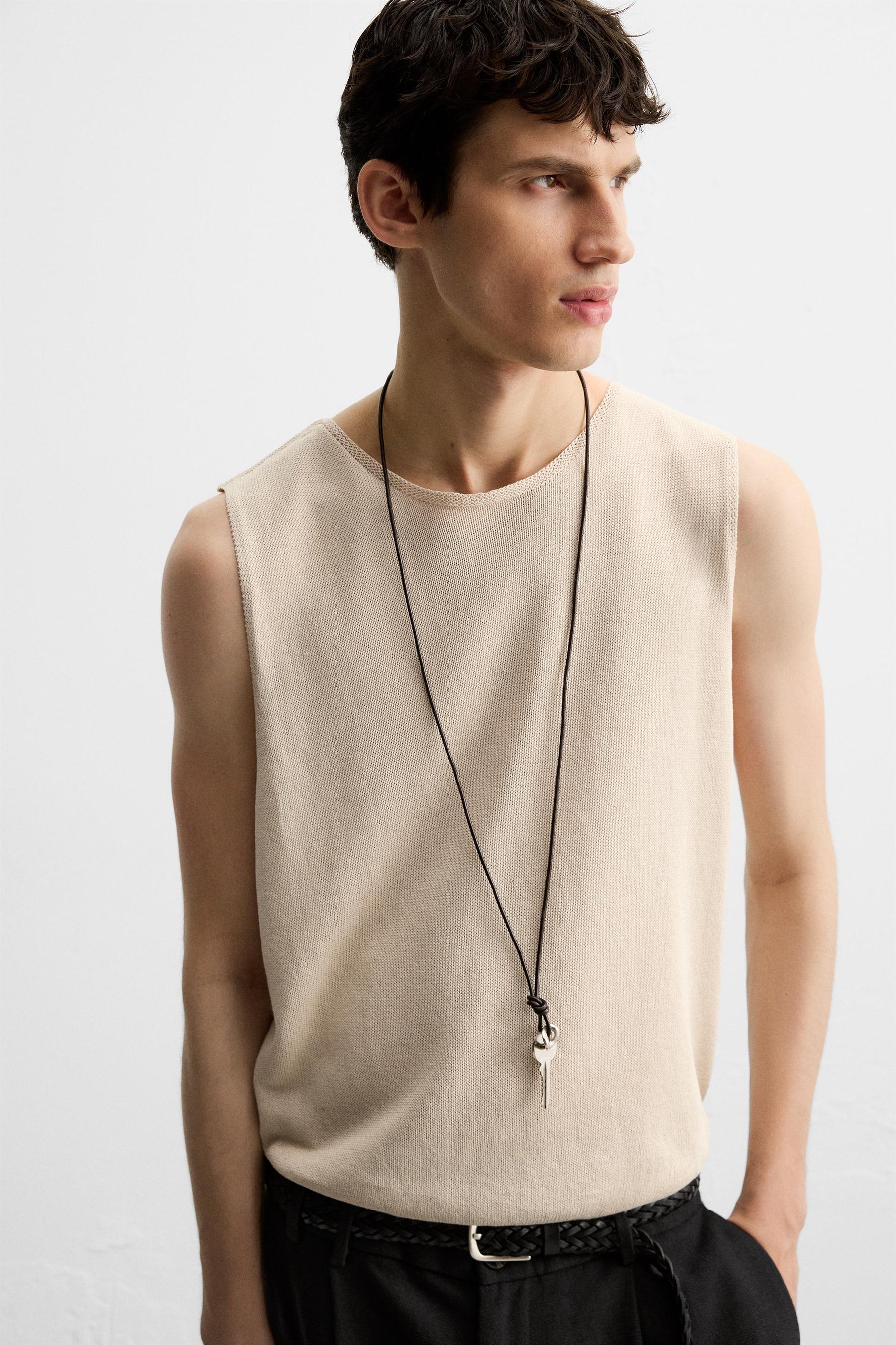 RELAXED FIT KNIT TANK TOP - Image 6