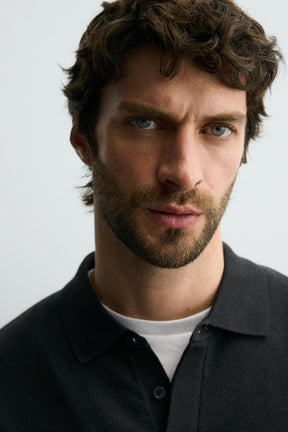 WOOL KNIT POLO SHIRT - Image 5