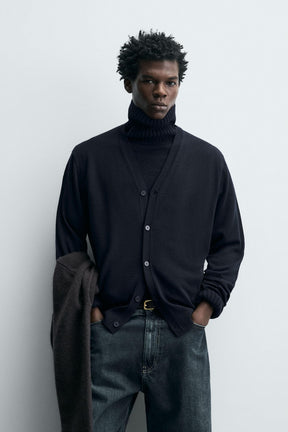 LIGHTWEIGHT WOOL CARDIGAN - Image 2