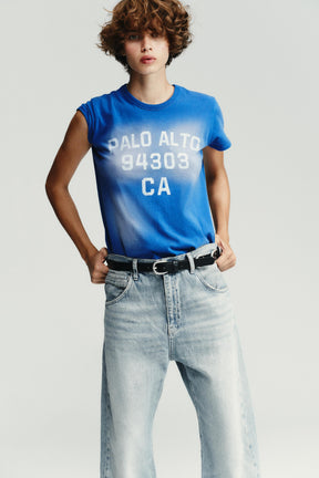 Übergroße Jeans mit mittelhohem Bund