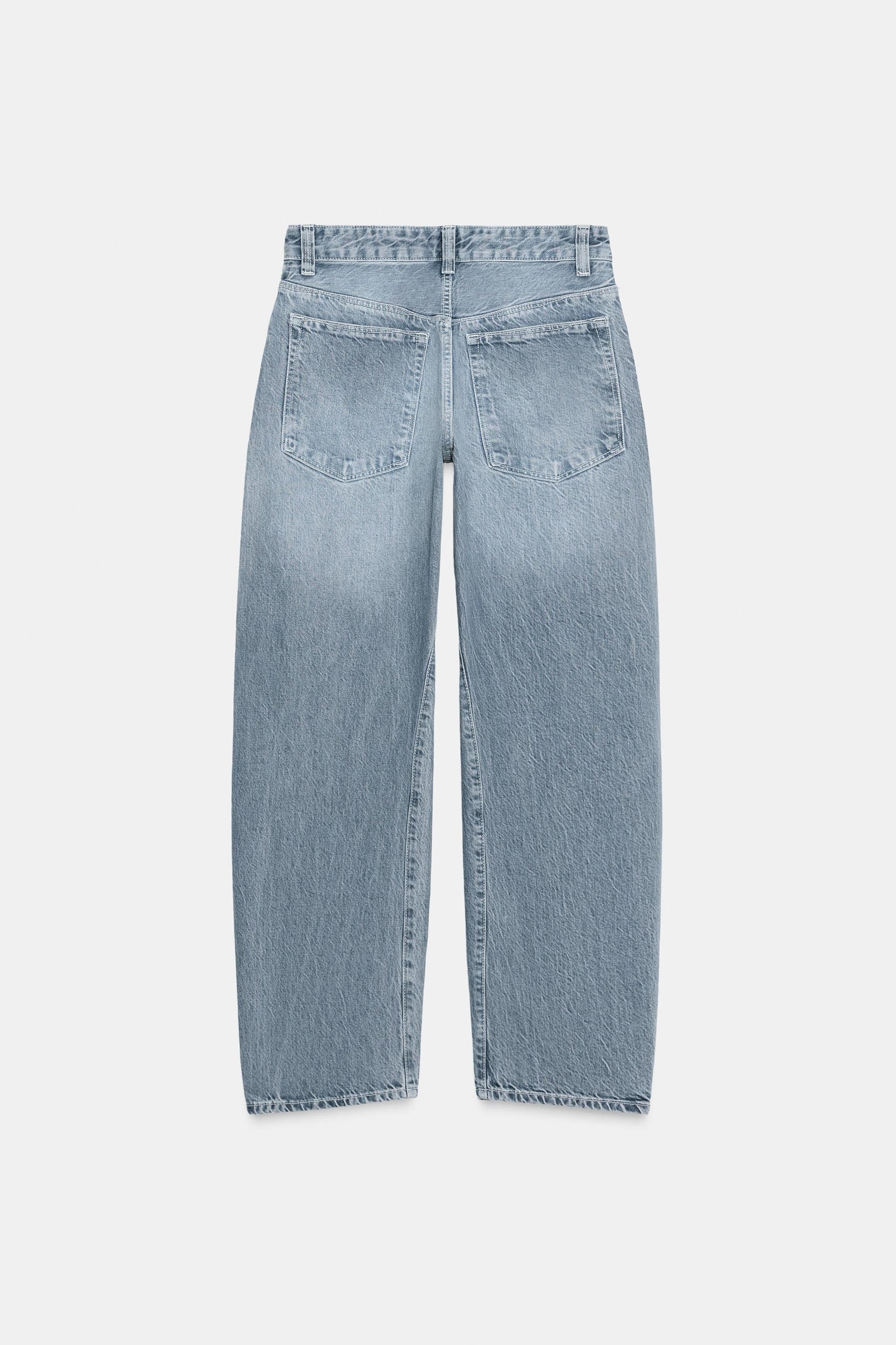 Cropped Jeans mit versetztem