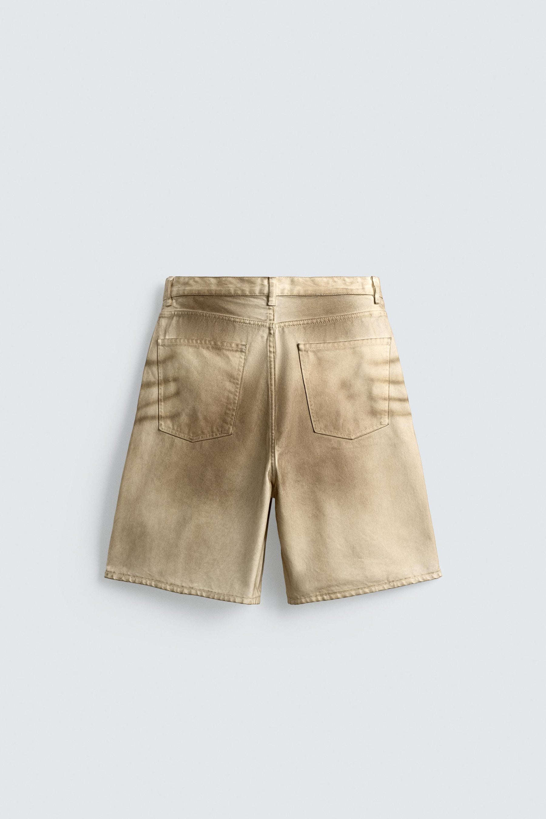 FADED PRINT BAGGY FIT BERMUDA SHORTS - Image 7