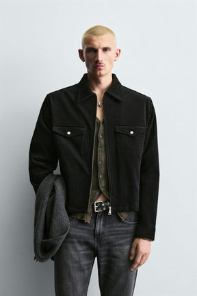 BOXY FIT CORDUROY OVERSHIRT - Image 2