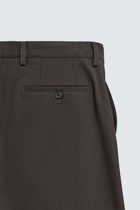 PLEATED TWILL TROUSERS - Image 10