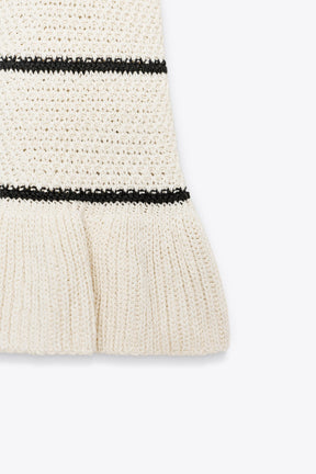 TEXTURED KNIT STRAPPY TOP - Image 5