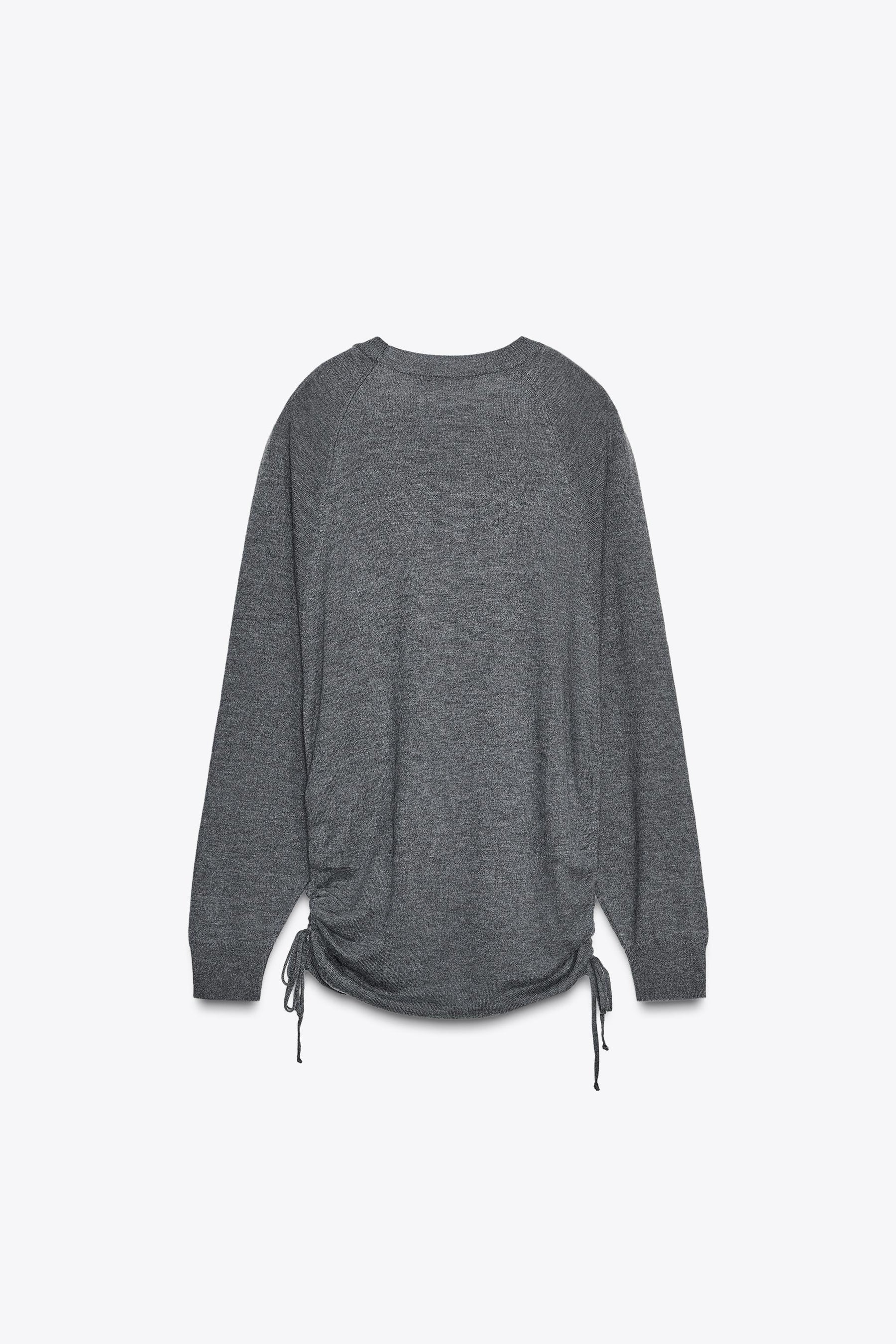 KNIT JUMPER WITH SIDE DRAWSTRINGS - Image 5