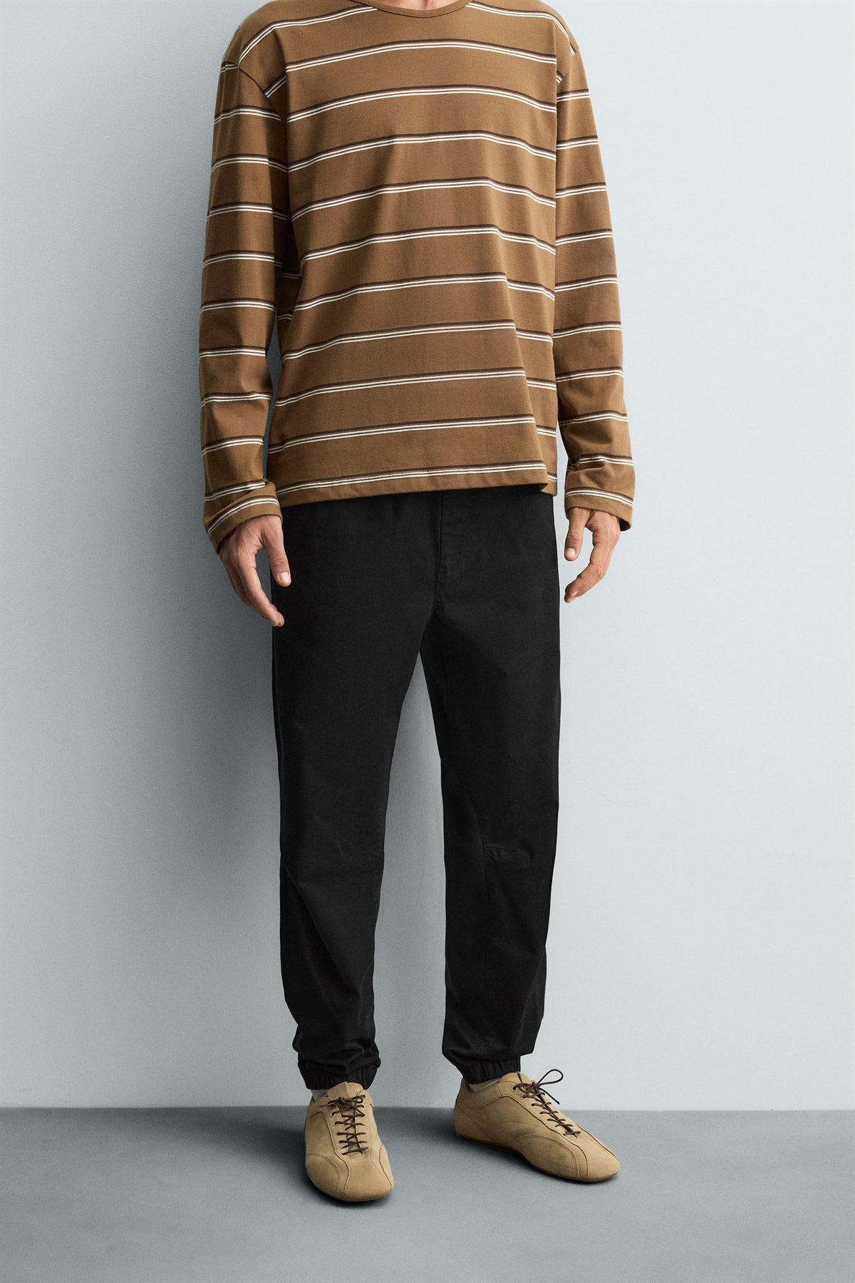 SLIM FIT JOGGER WAIST TROUSERS - Image 2