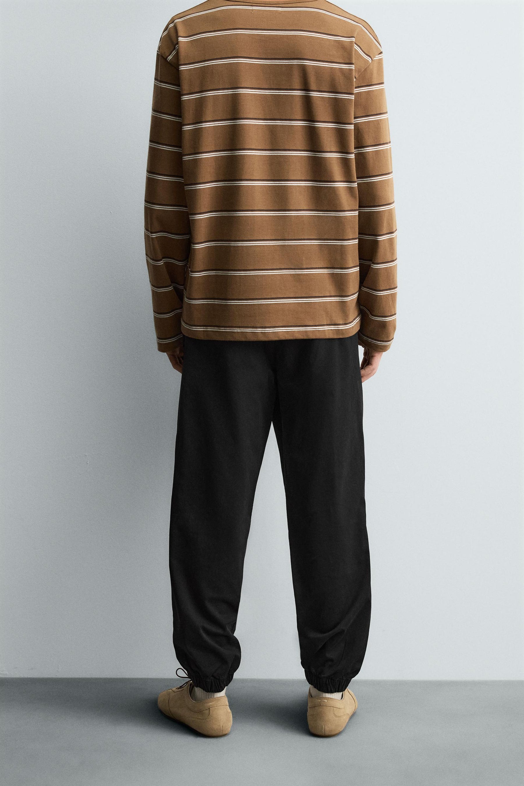 SLIM FIT JOGGER WAIST TROUSERS - Image 3