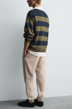 SLIM FIT JOGGER WAIST TROUSERS - Image 5