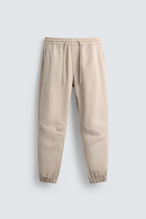 SLIM FIT JOGGER WAIST TROUSERS - Image 6