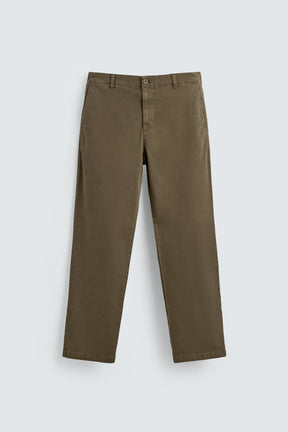 STRAIGHT-LEG TWILL TROUSERS - Image 7