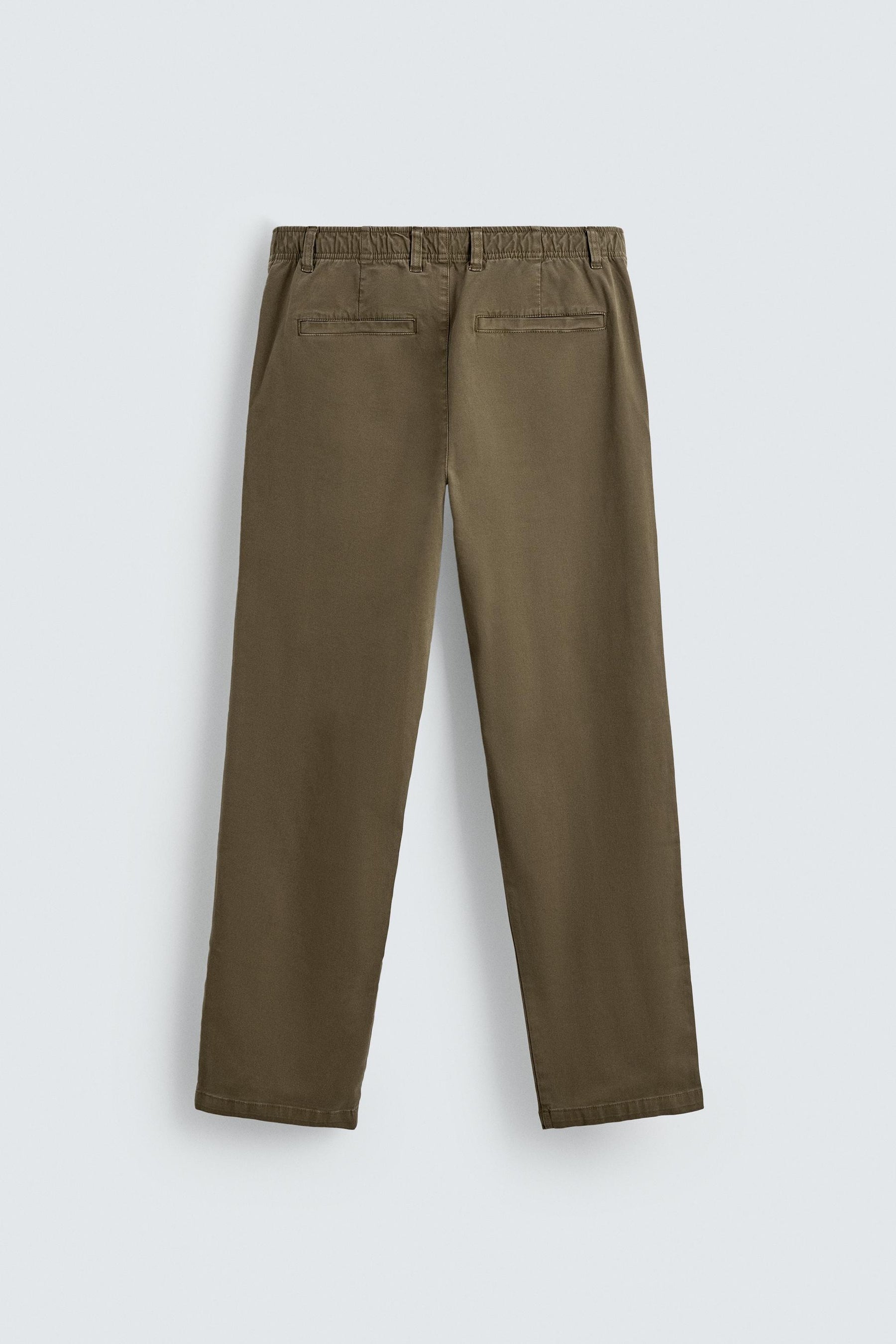 STRAIGHT-LEG TWILL TROUSERS - Image 8