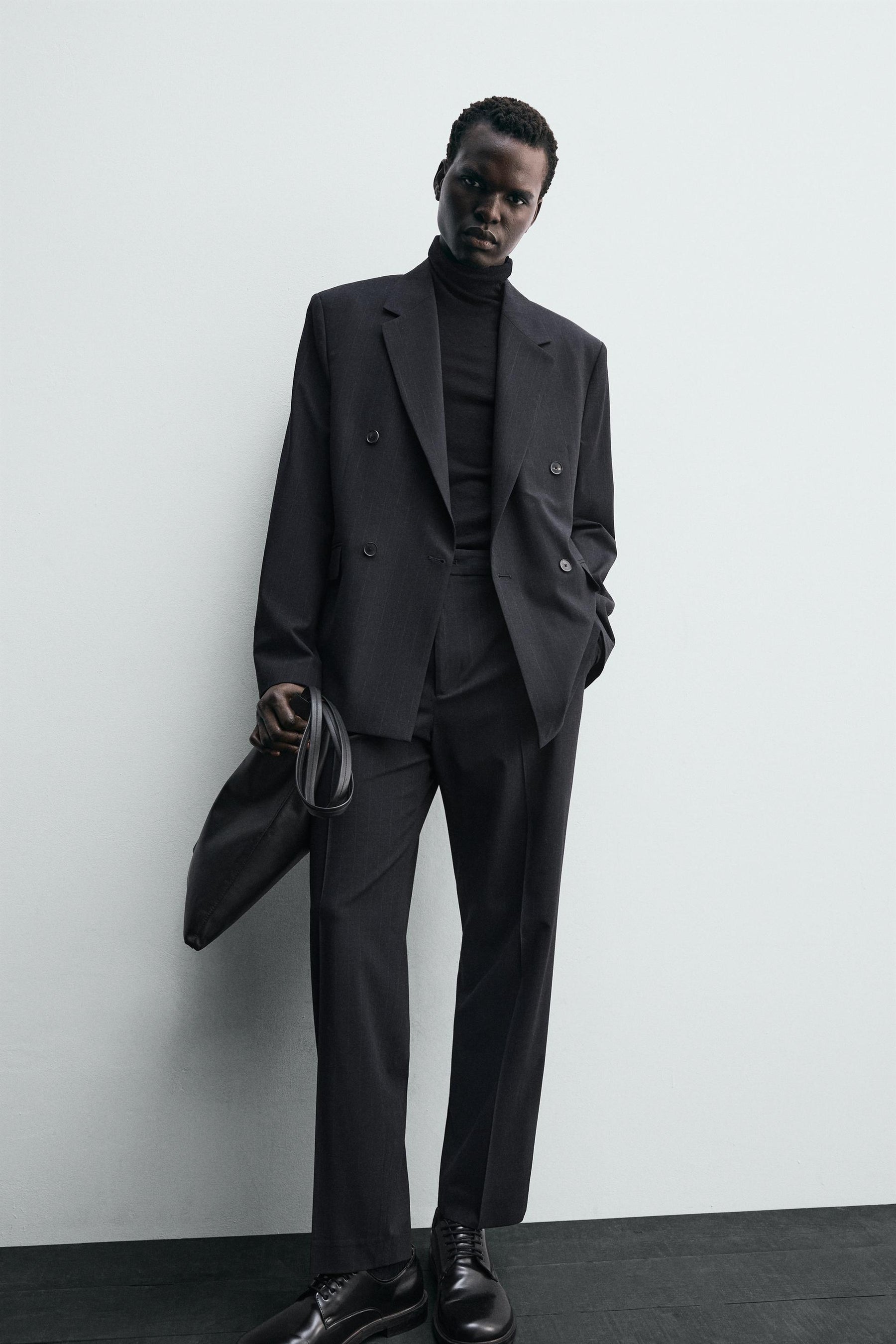 PINSTRIPED SUIT TROUSERS - Image 5