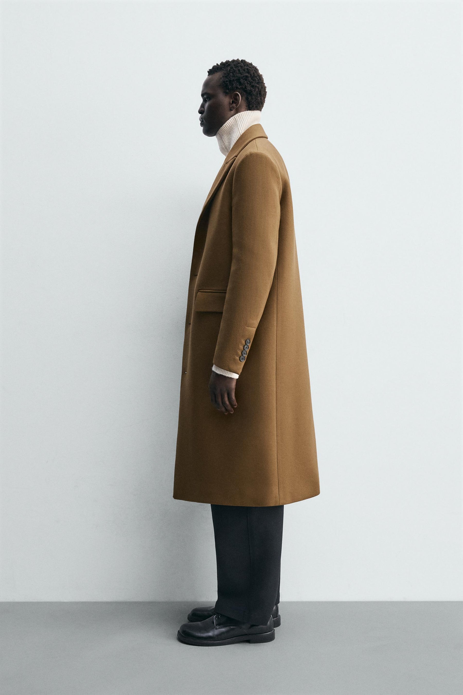WOOL BLEND STRUCTURED COAT - Image 4