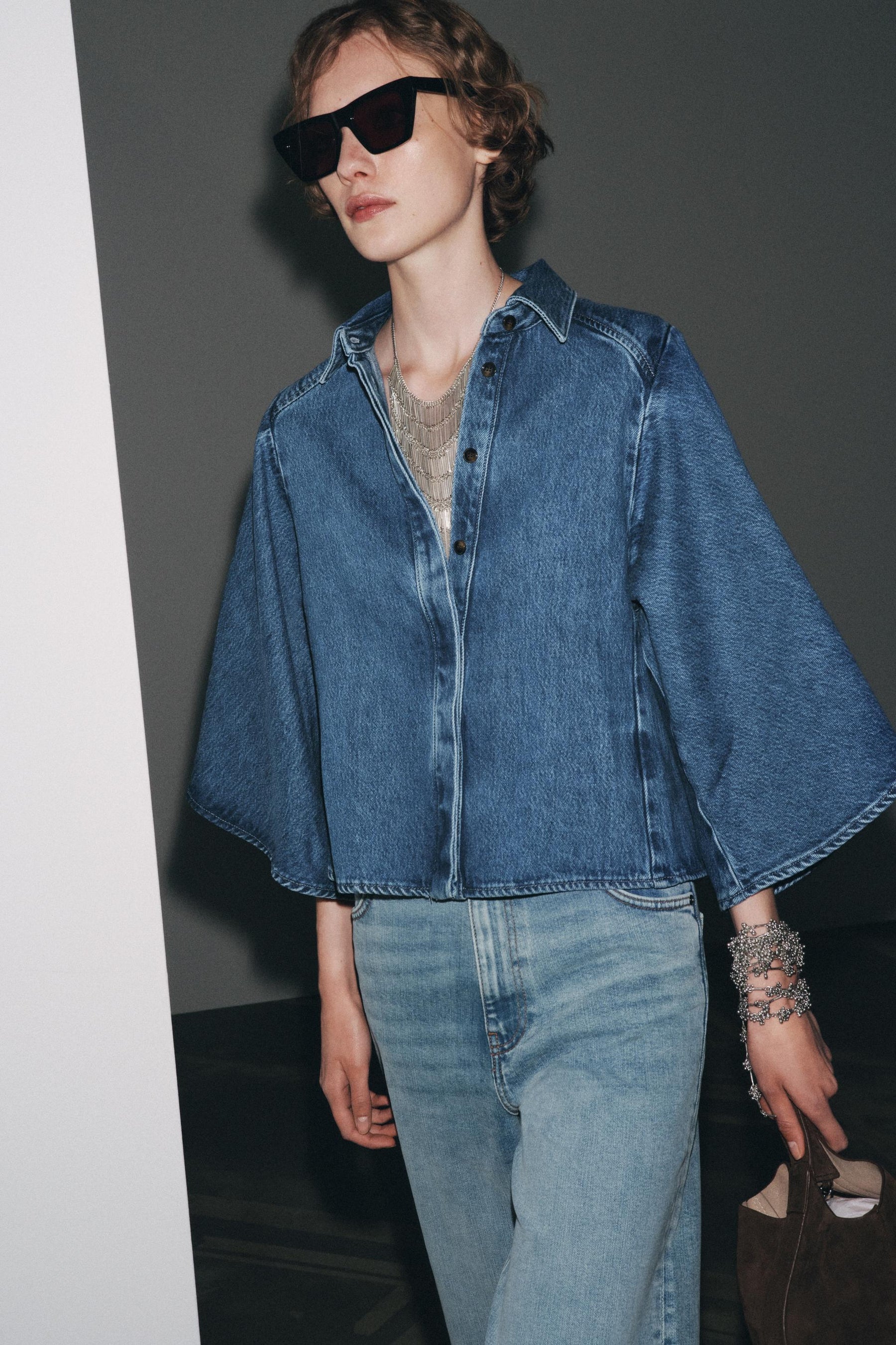 Jeans-Kimono-Hemd