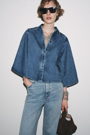 Jeans-Kimono-Hemd