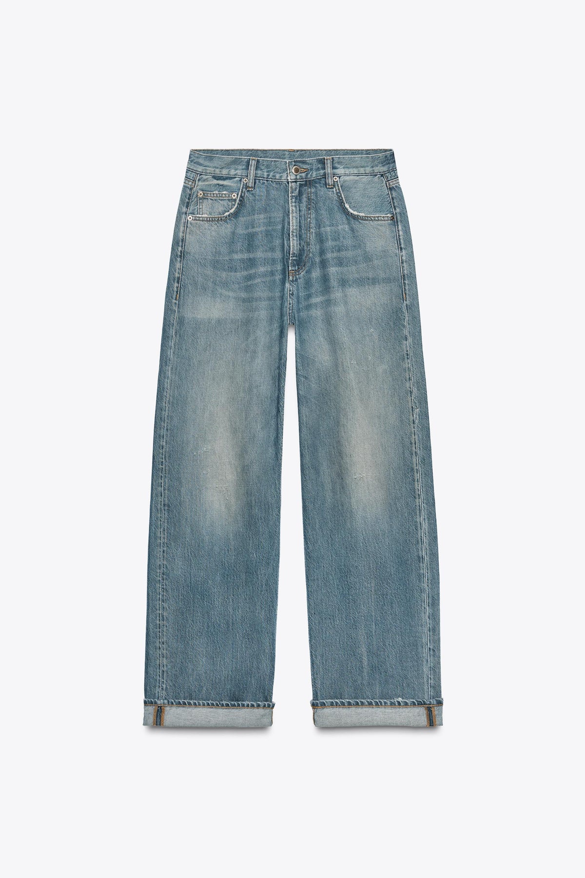 Baggy Jeans mit mittelhohem Bund