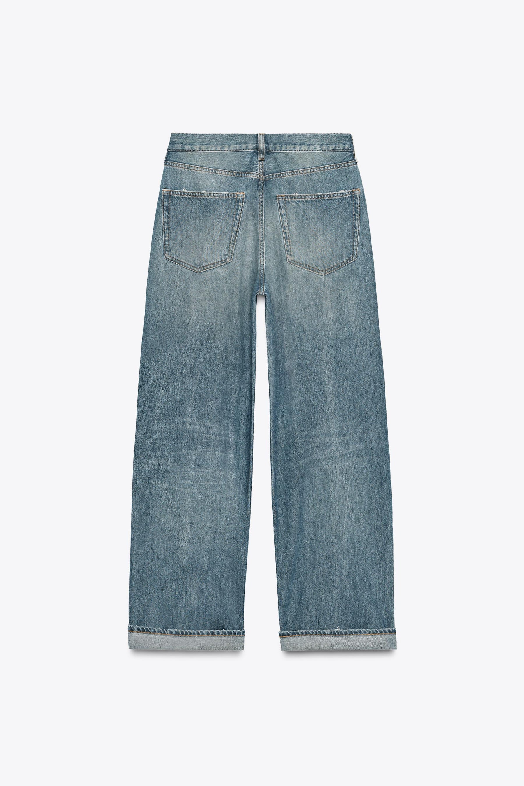 Baggy Jeans mit mittelhohem Bund