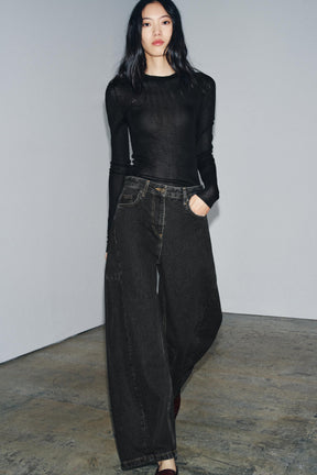 Barrel Mid-Waist Jeans