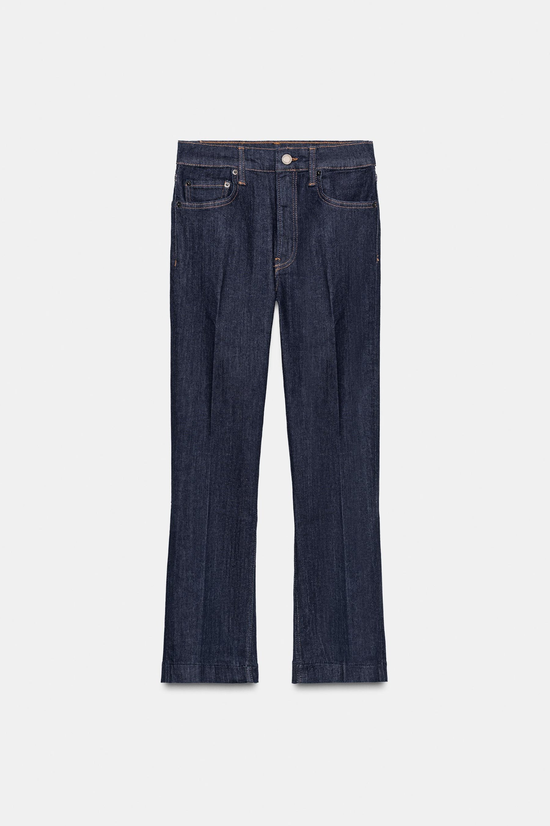 Bootcut-Jeans mit mittelhohem Bund