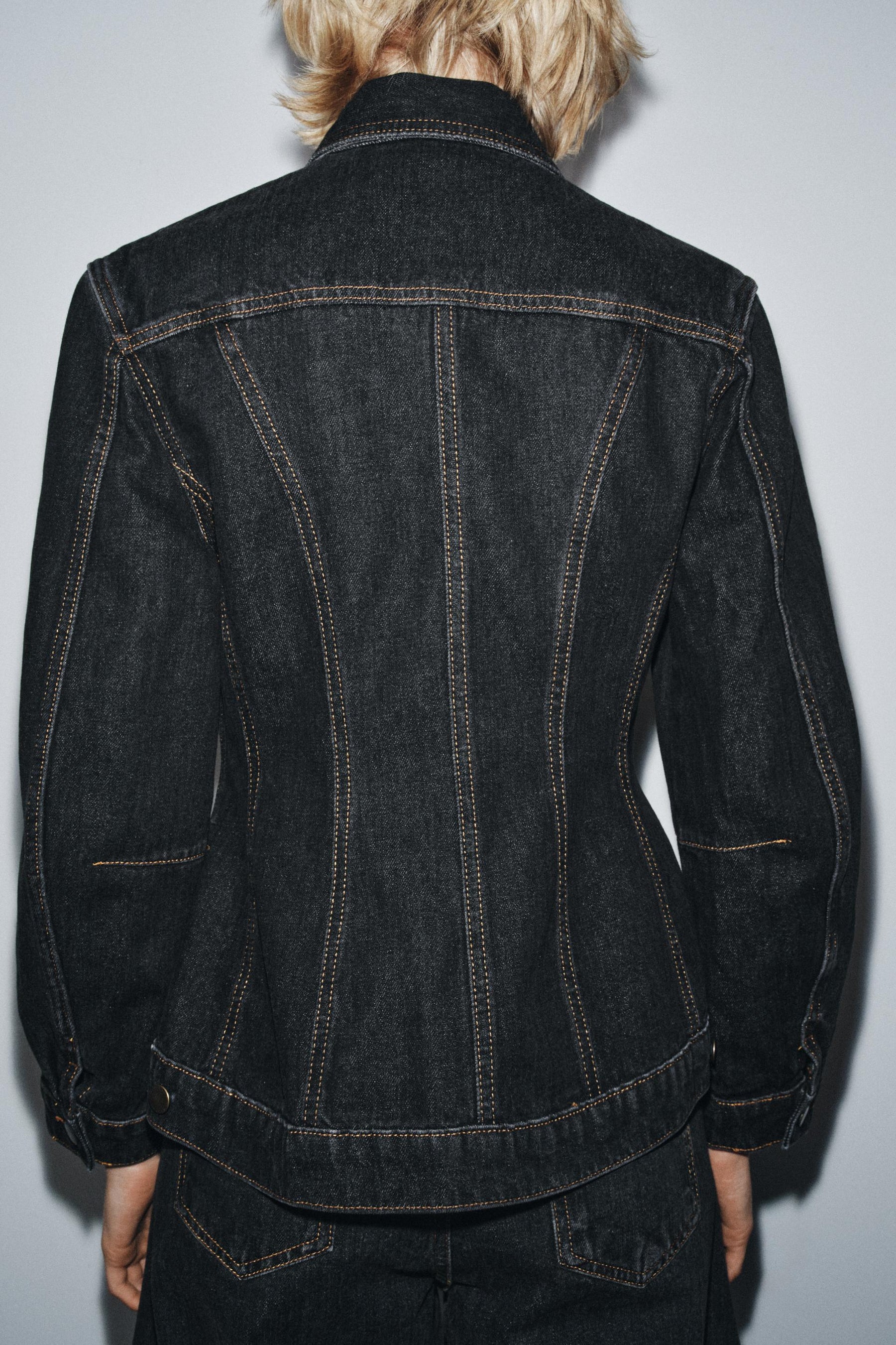 ZW COLLECTION FITTED DENIM JACKET - Image 3