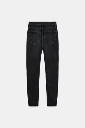 HIGH-WAIIST SKINNY JEANS