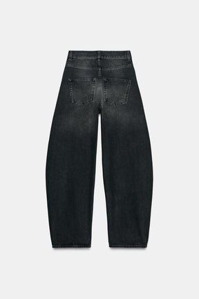 High-Waist Barrel Jeans