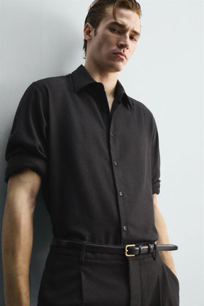 LIMITED EDITION FLOWING WOOL BLEND SHIRT - Image 5