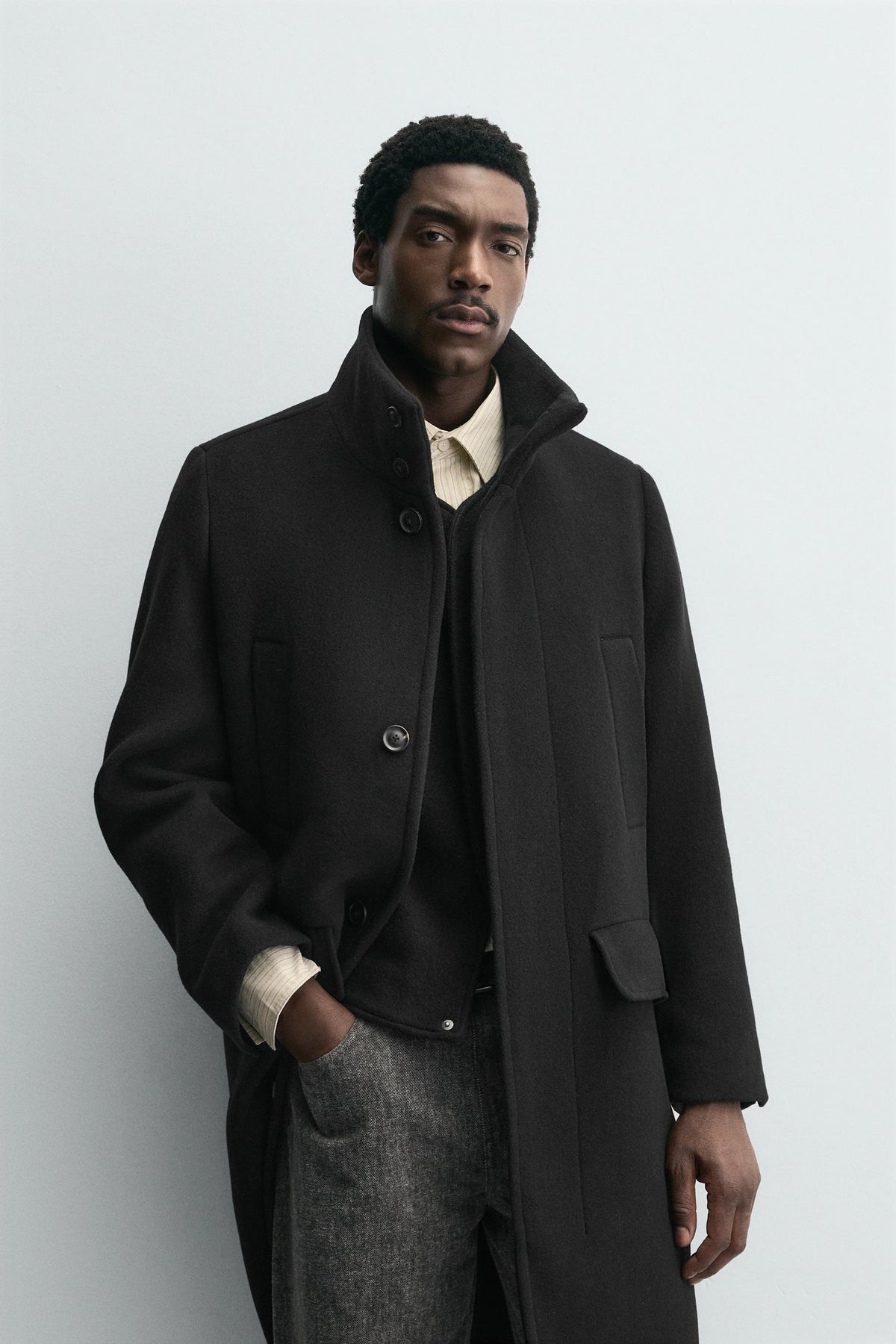 LONG WOOL COAT - Image 2
