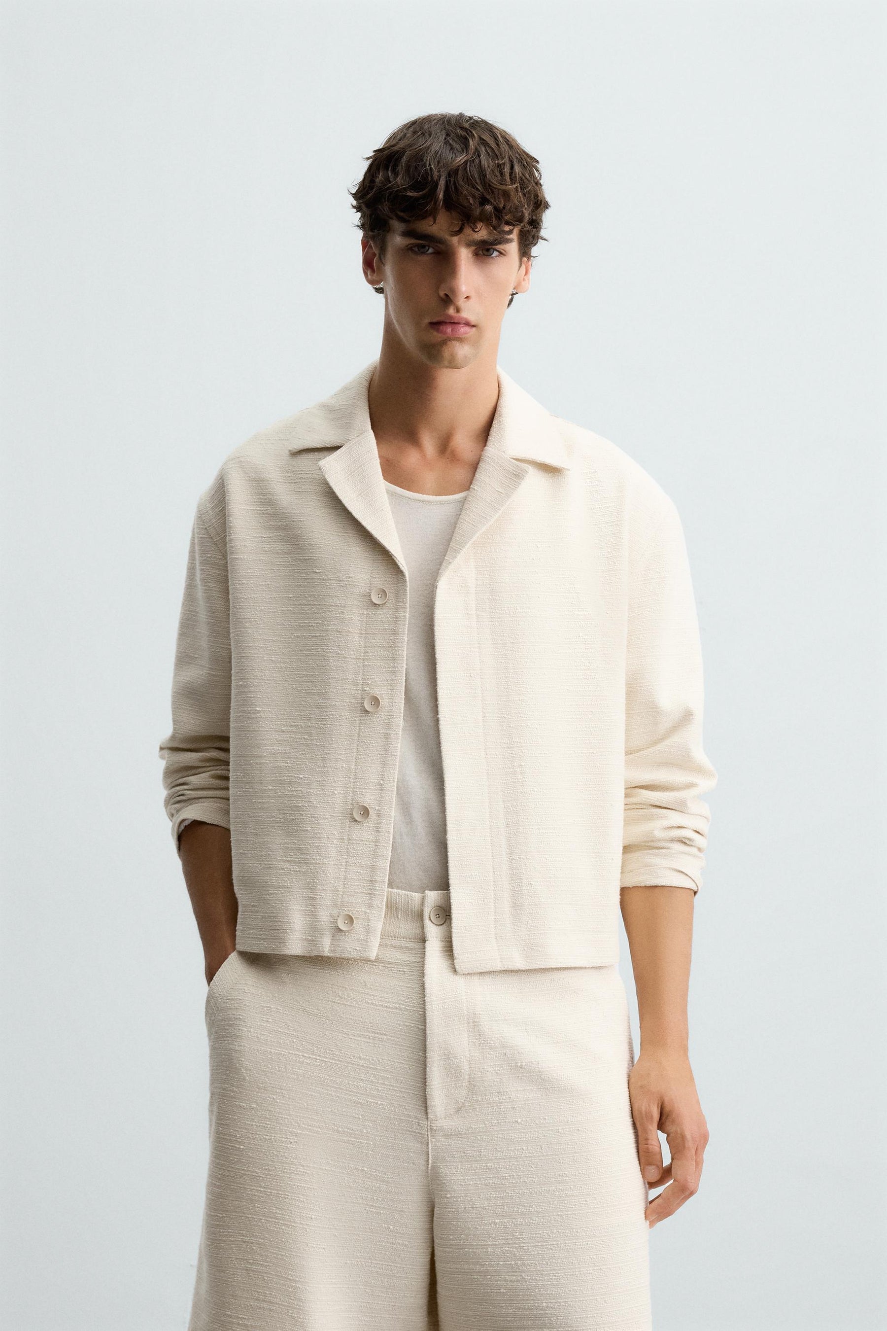 TEXTURED OVERSHIRT - Image 2