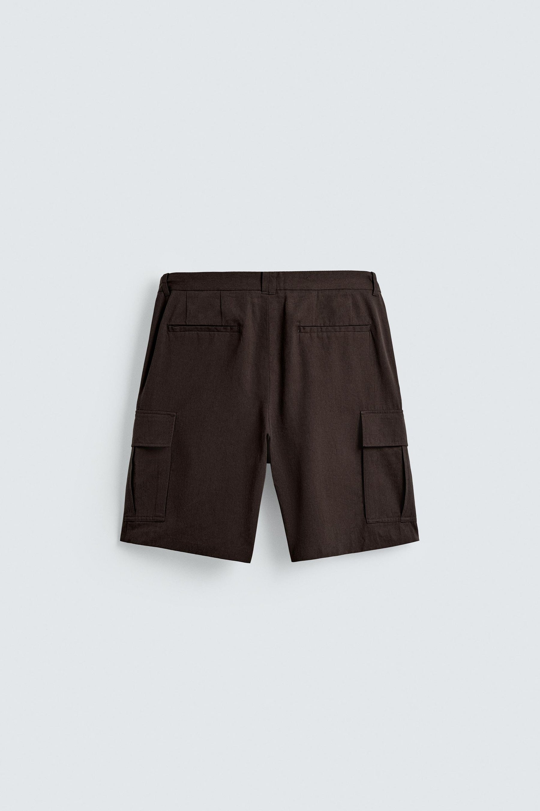 LYOCELL-COTTON CARGO BERMUDA SHORTS - Image 8