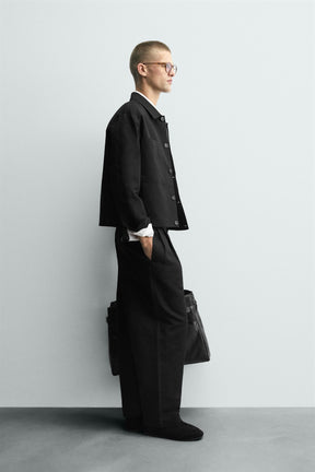 RELAXED FIT PLEATED TROUSERS - Image 4