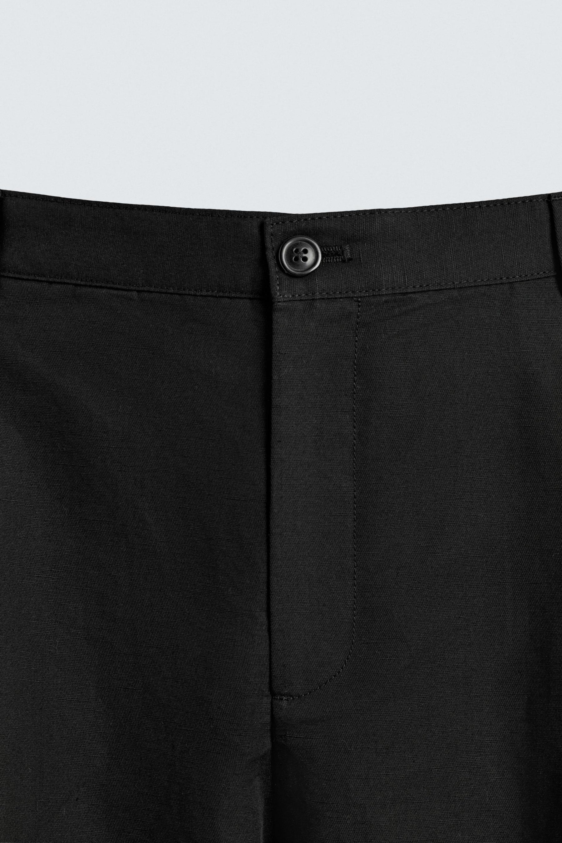 RELAXED FIT PLEATED TROUSERS - Image 8