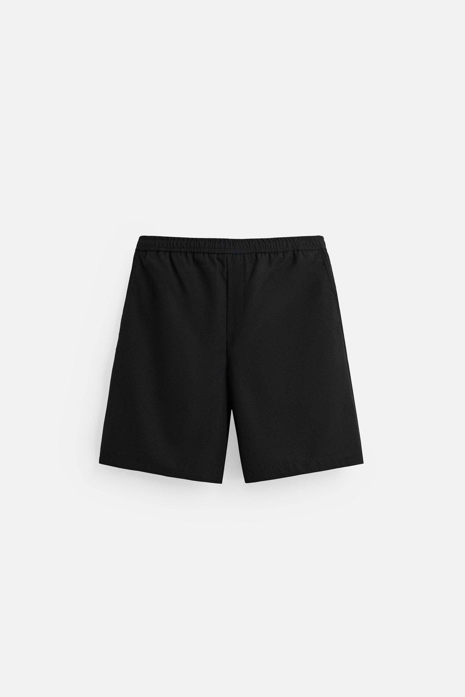 TEXTURED REGULAR FIT BERMUDA SHORTS - Image 6